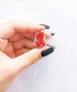 Nhẫn Tỳ Hưu Cẩm Thạch Huyết