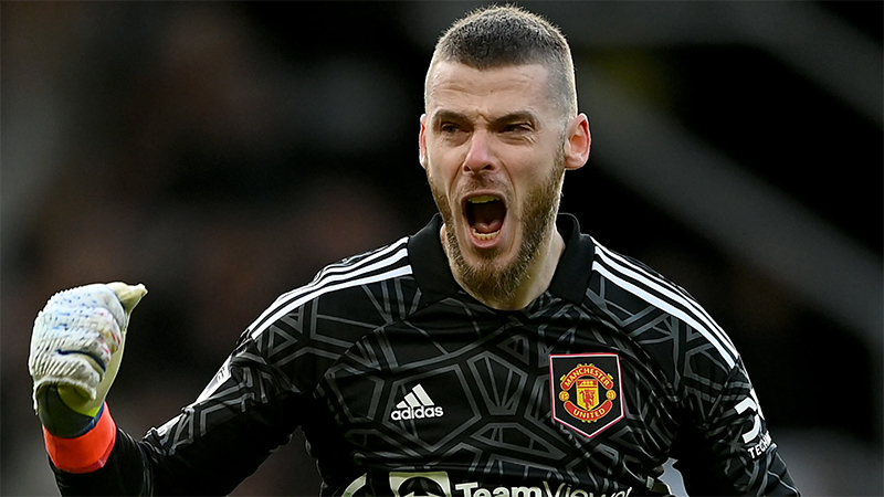 Thủ môn David De Gea phản xạ xuất thần